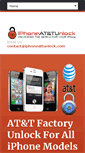 Mobile Screenshot of iphoneattunlock.com