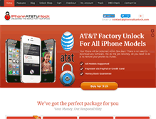 Tablet Screenshot of iphoneattunlock.com